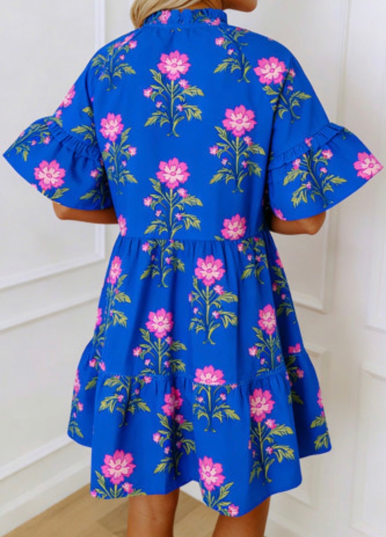 BERMUDA FLORAL MINI DRESS