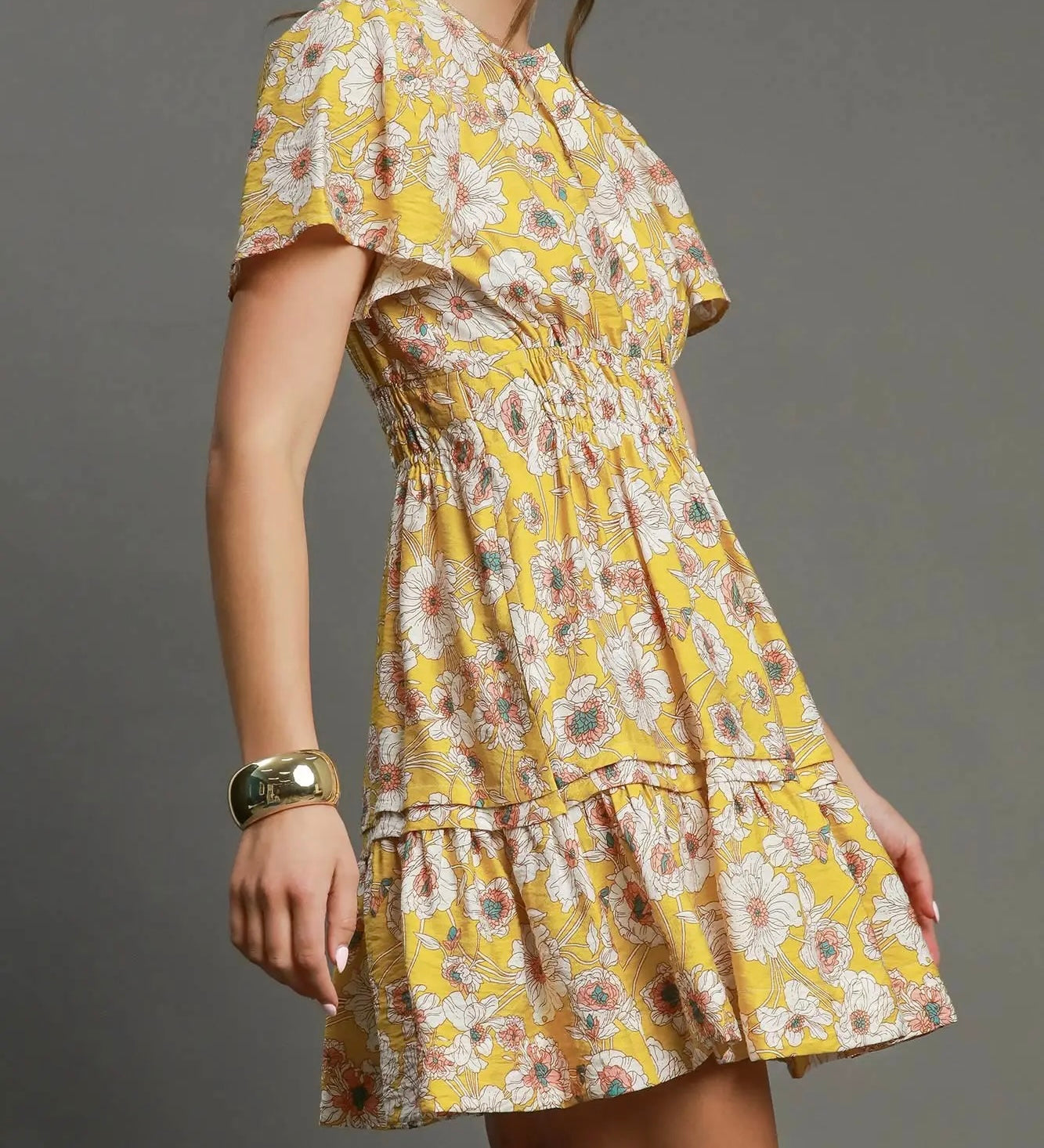 FRESH FLOWER MINI DRESS