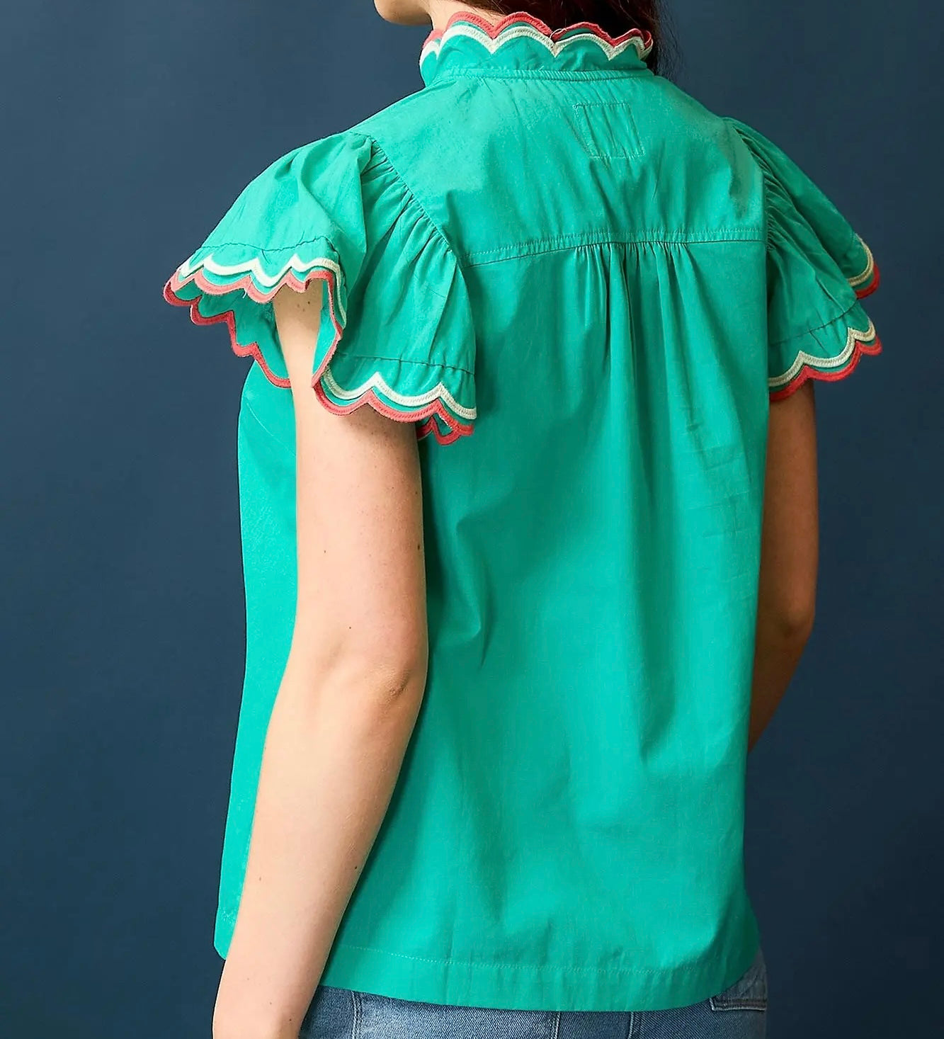 ANSYR GREEN BLOUSE