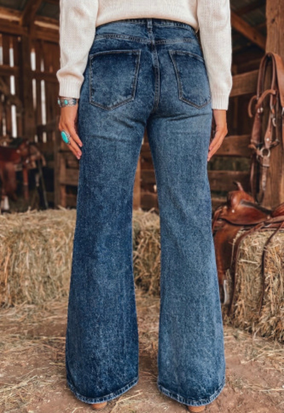 SAIL BLUE FLARE JEANS