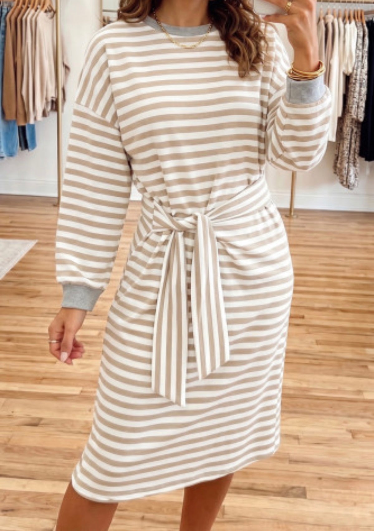 FALLING FOR STRIPES DRESS