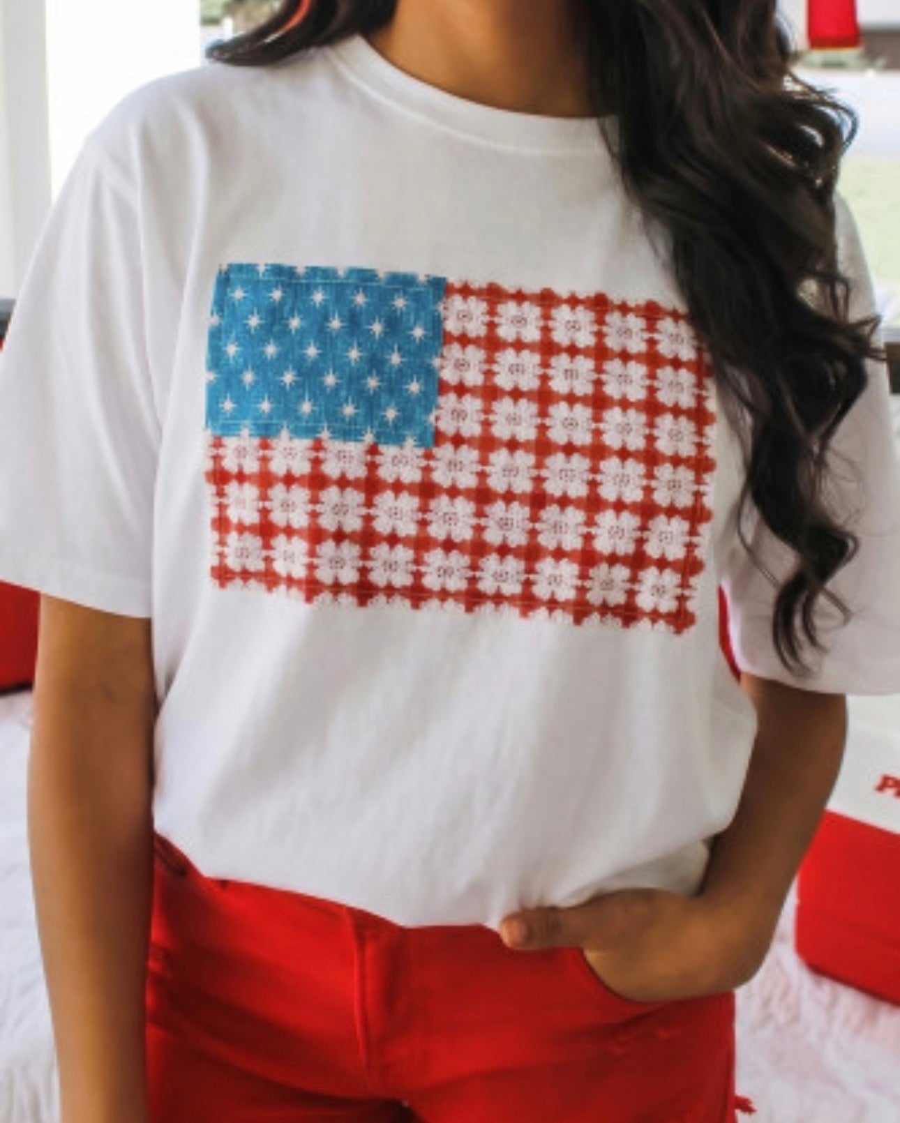 AMERICAN FLOWER TEE