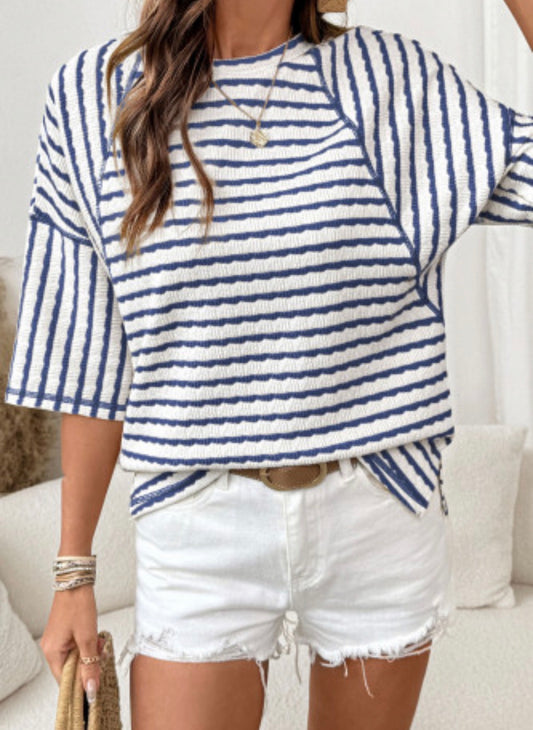 PUT TOGETHER STRIPE TOP