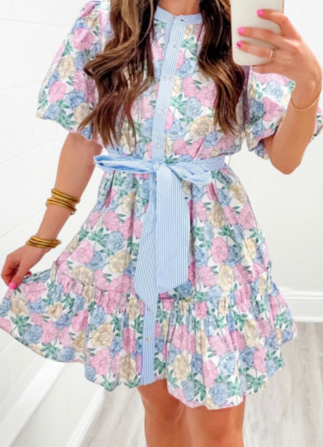 WREN FLORAL MINI DRESS