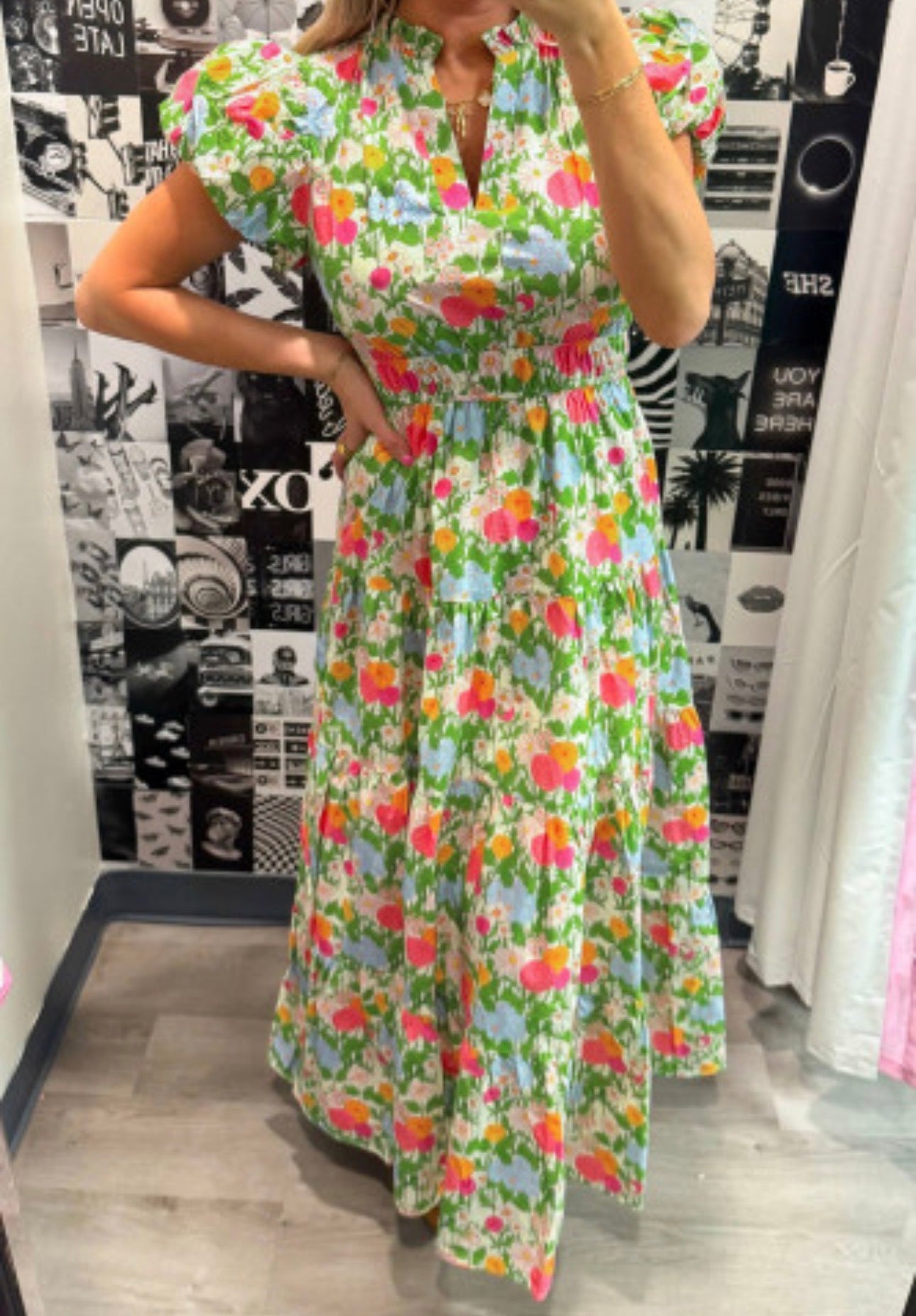 LUNA FLORAL MAXI DRESS