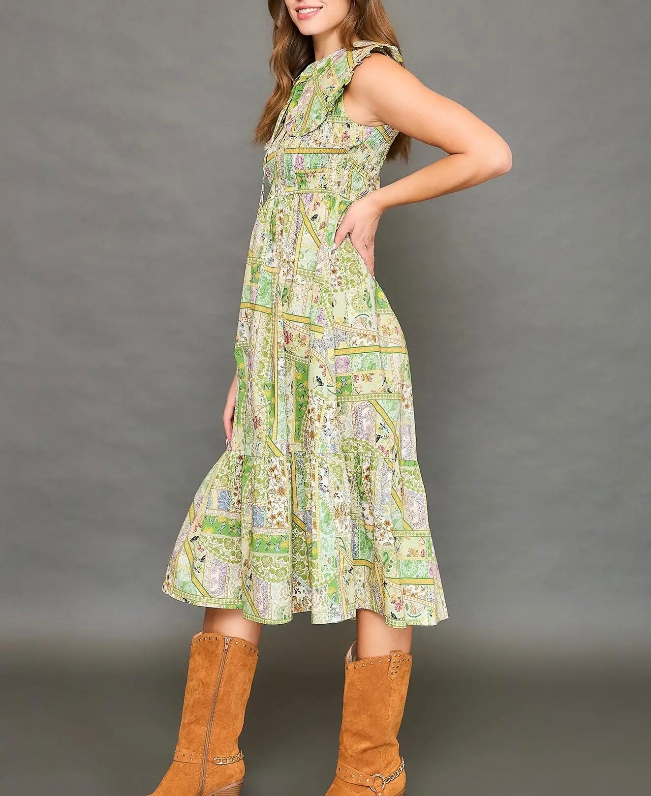 BE STILL BOHO MIDI DRESS